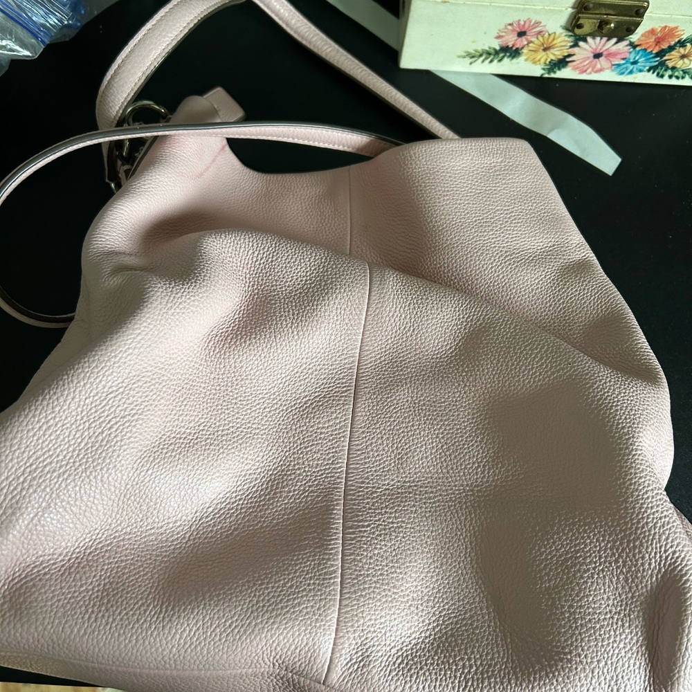 Coach Soft Pink Leather Shoulder Bag